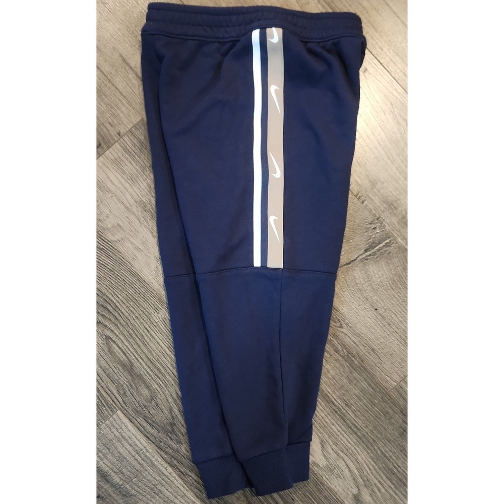 Nike Toddler Boys Joggers Size 4-5T Blue Elastic Waist Pull On XS Logo side